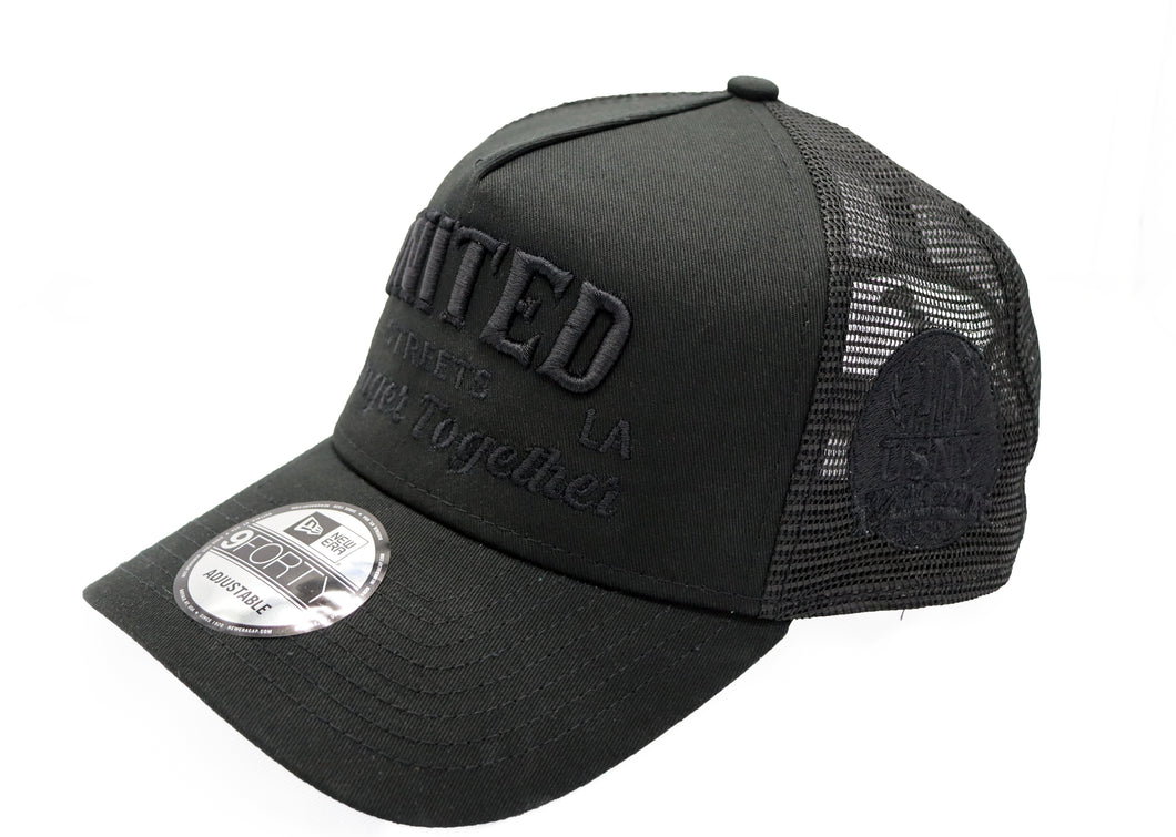 UNITED STREETS - STRONGER TOGETHER TRUCKER (Black/Black)