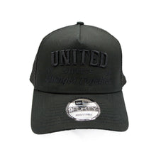 Load image into Gallery viewer, UNITED STREETS - STRONGER TOGETHER TRUCKER (Black/Black)