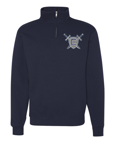 Champe Shield Embroidered Quarter-Zip Pullover (Click for more color options)