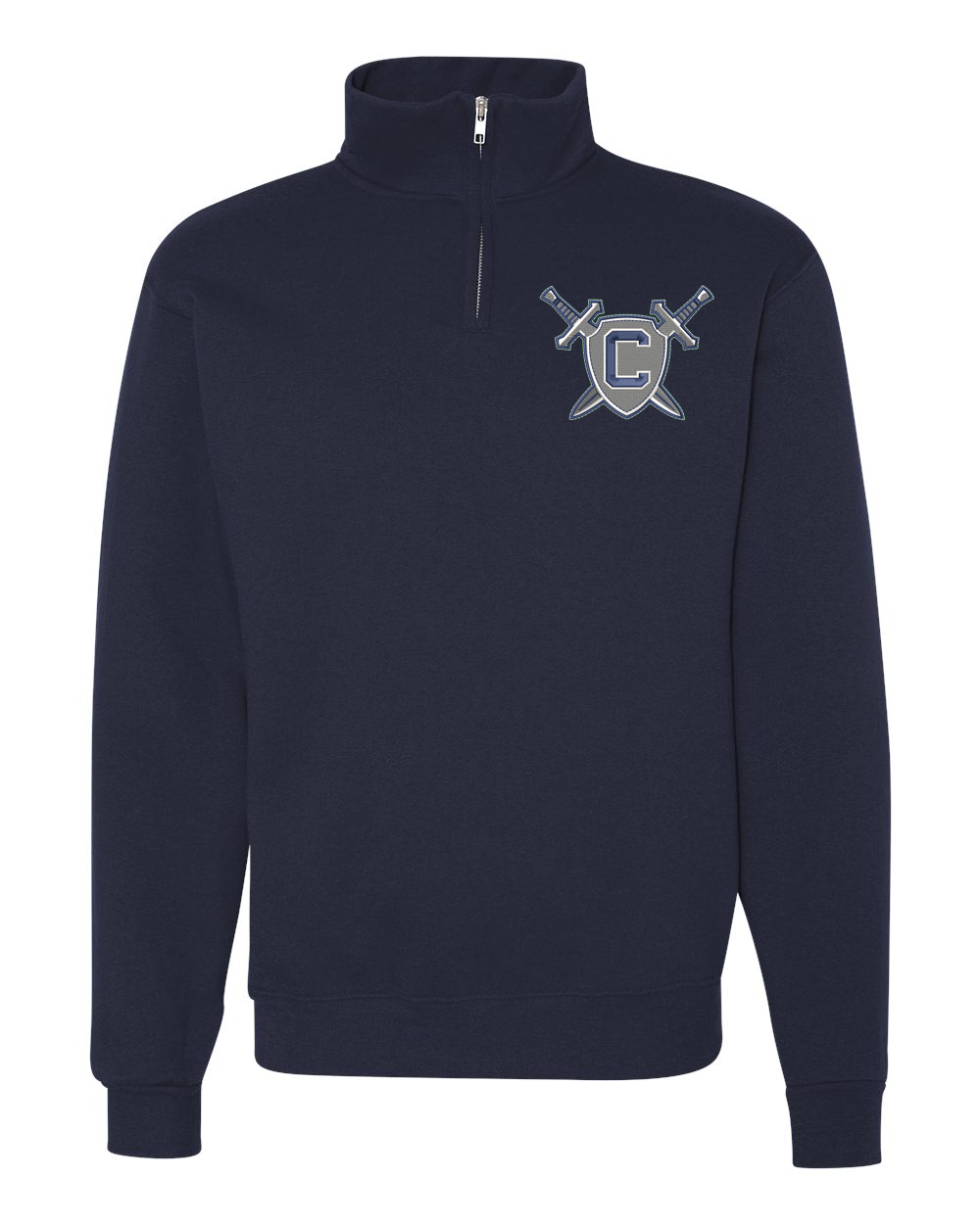Champe Shield Embroidered Quarter-Zip Pullover (Click for more color options)