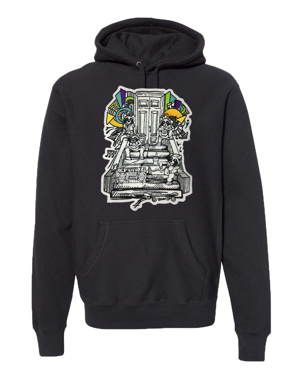USNY Premium Heavyweight Hooded Raccoon World Sweatshirt (2 Color Options) - Pre Order