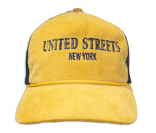 USNY Smaragd Corduroy Timberline Trucker Snapback