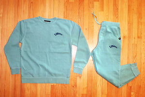 USNY Sans Pigment dyed Crewneck Sweatsuit (Various Colors Available)