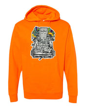 Load image into Gallery viewer, USNY Raccoon World Chenille Patch Mid-weight Pullover Hoodie (4 Color Options) - Pre Order