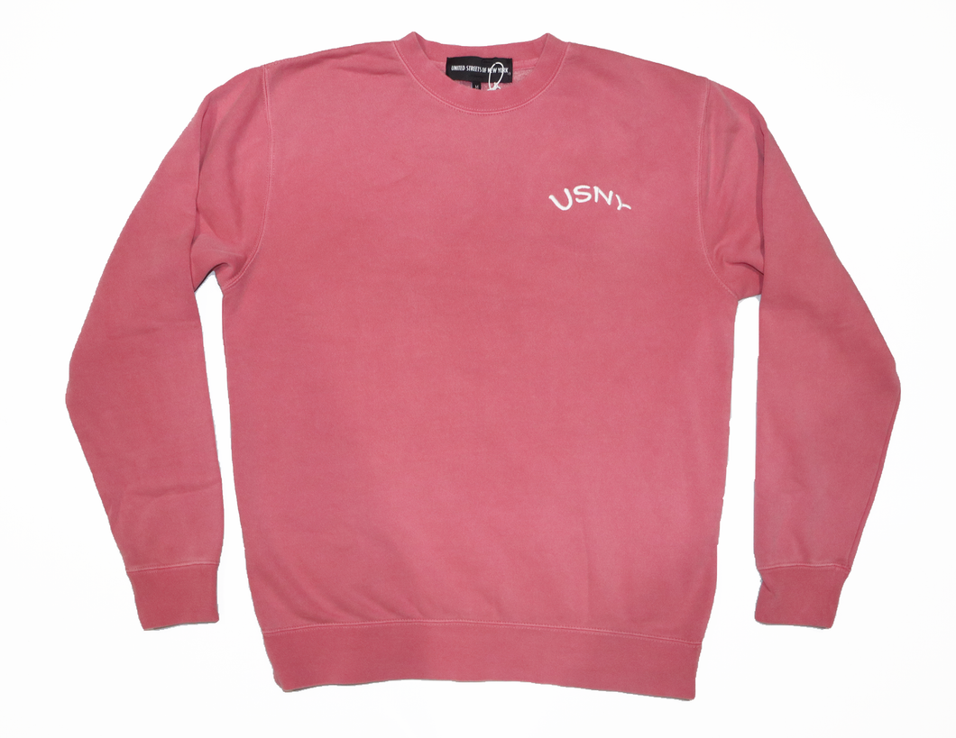 USNY Sans Pigment Dyed Crewneck Sweatshirt (9 Colors)
