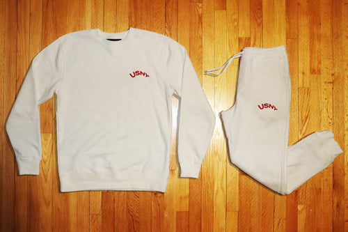 USNY Sans Pigment dyed Crewneck Sweatsuit (Various Colors Available)