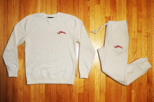USNY Sans Pigment dyed Crewneck Sweatsuit (Various Colors Available)
