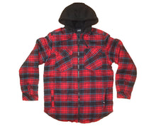Load image into Gallery viewer, USNY Raccoon Manhattan Born Quilted Flannel Full-Zip Hooded Jacket